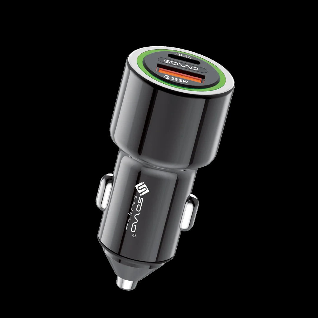 SOVO PD & QC Super Fast Car Charger