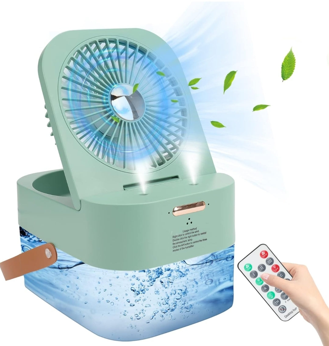 Mini Cool Mist Air Cooler: Refreshing Breeze & Moisture