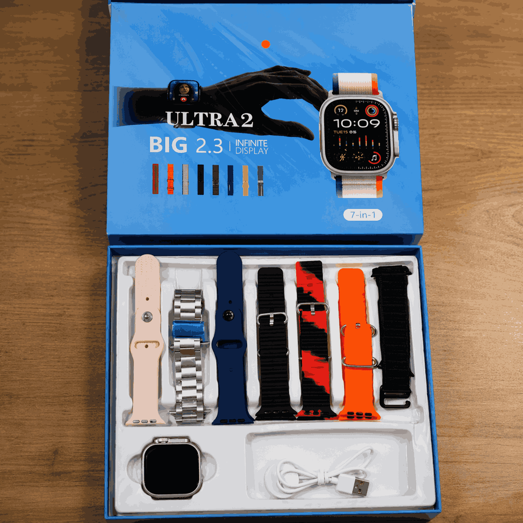 iMounra Ultra 2 Smart Watch | 7-in-1 Bundle