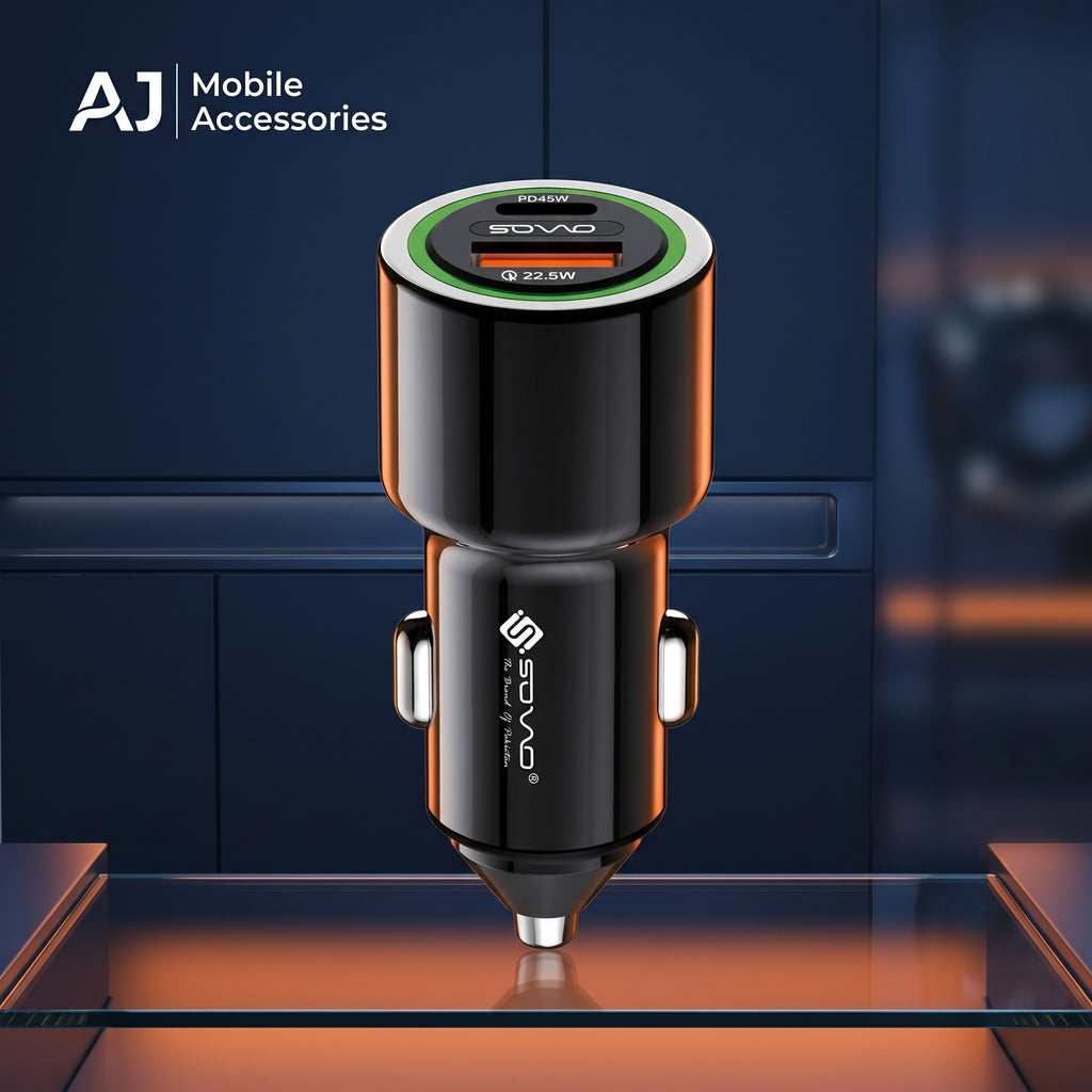 SOVO PD & QC Super Fast Car Charger