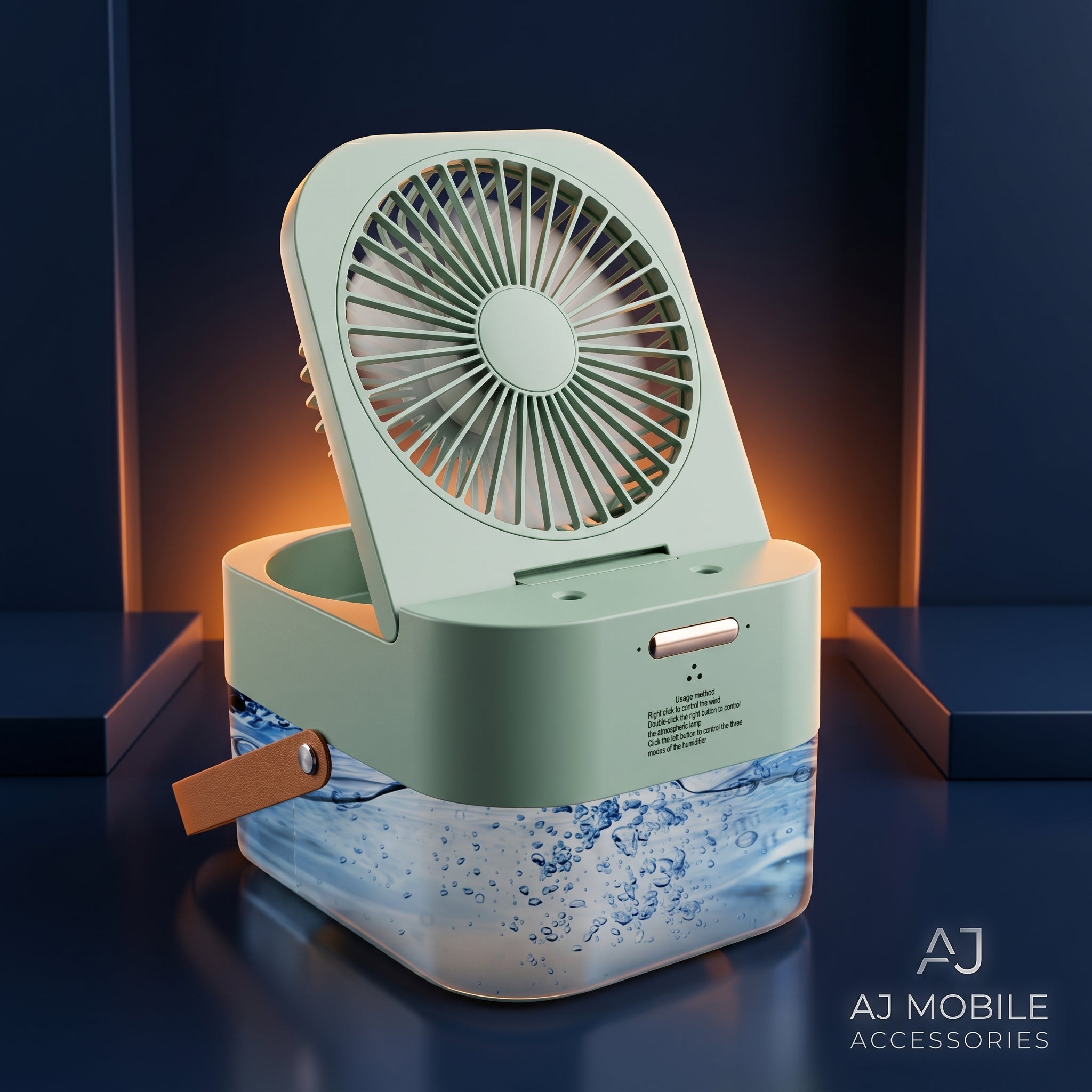 Mini Cool Mist Air Cooler: Refreshing Breeze & Moisture