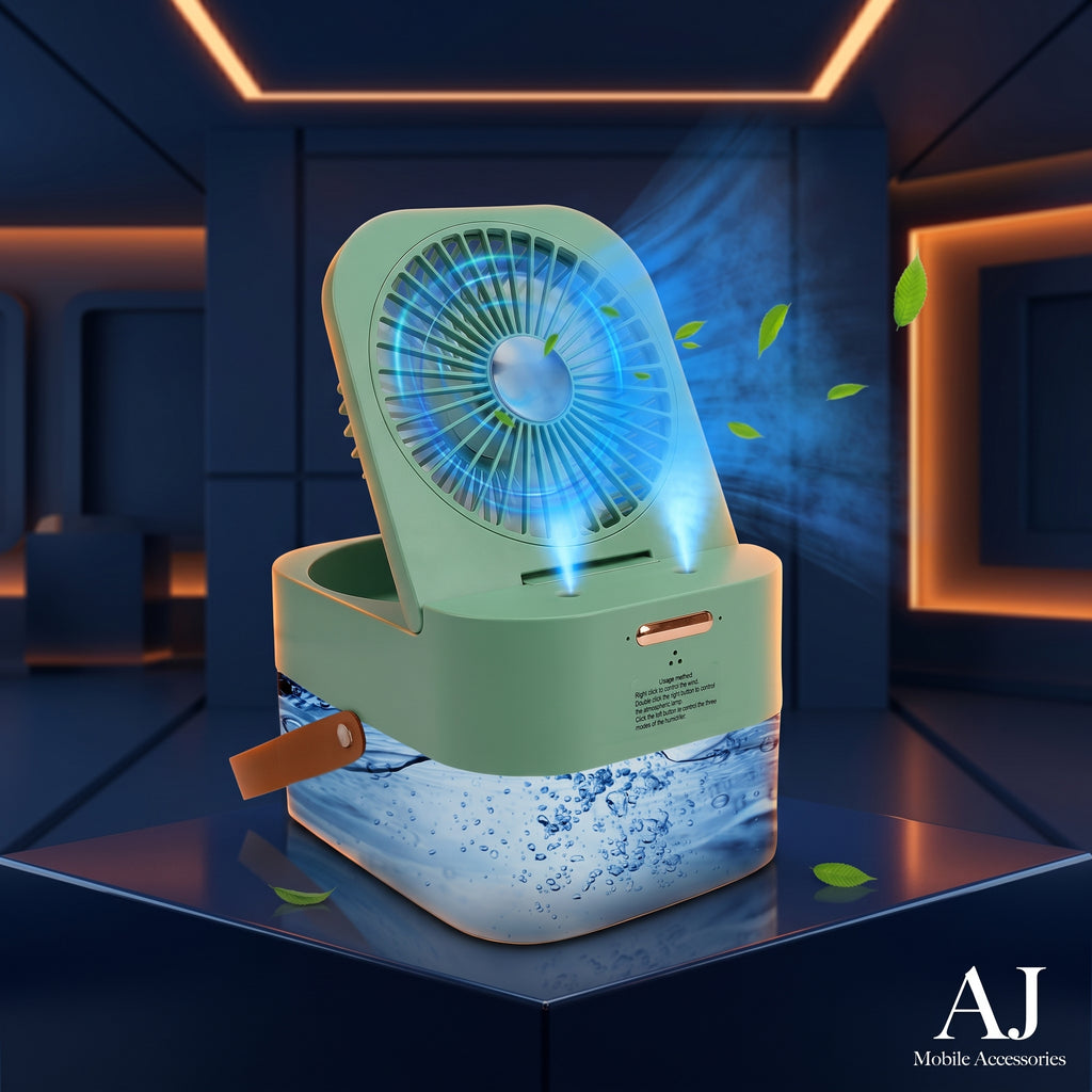 Mini Cool Mist Air Cooler: Refreshing Breeze & Moisture