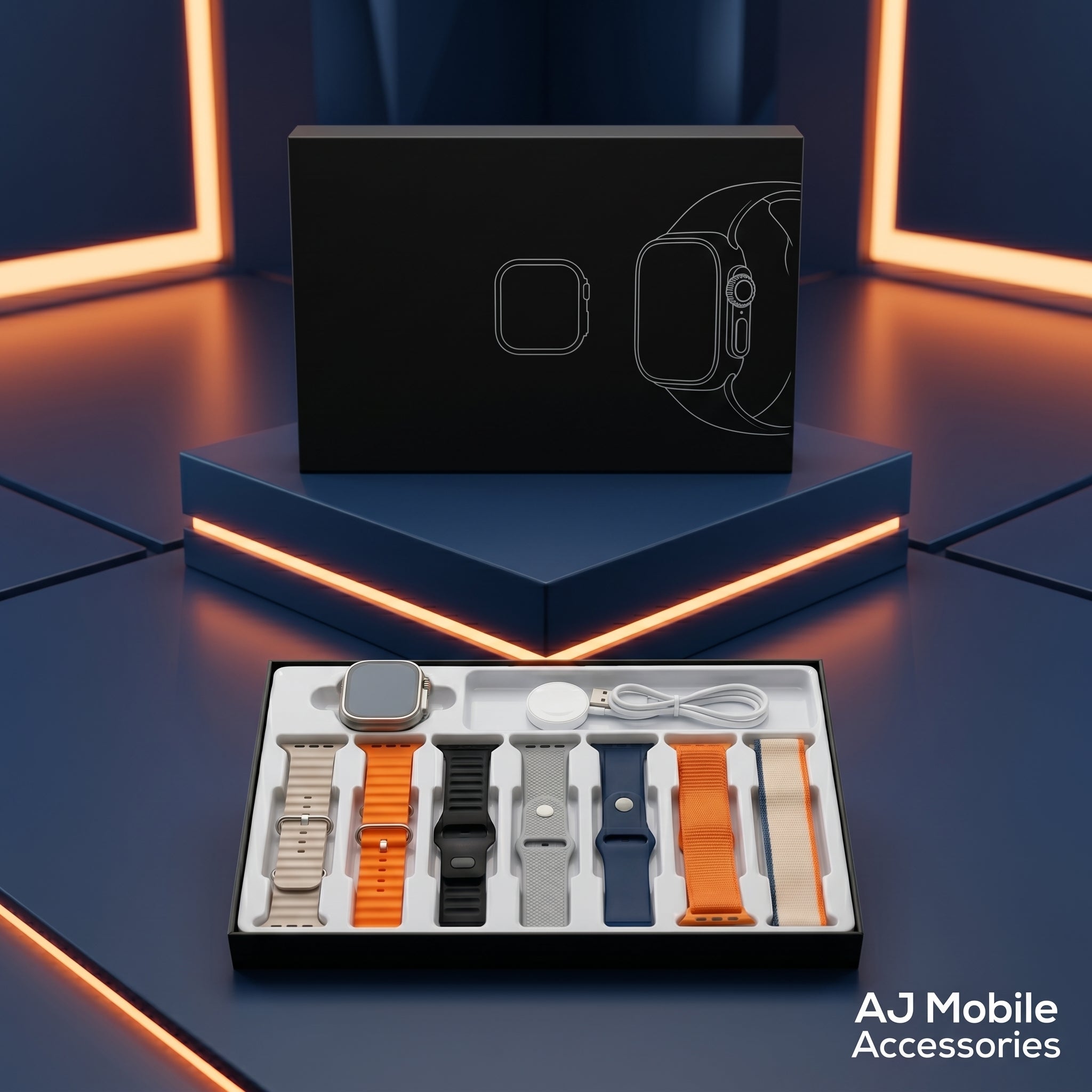 iMounra Ultra 2 Smart Watch | 7-in-1 Bundle