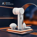 Electric Spin Scrubber White ABS Multi-Functional