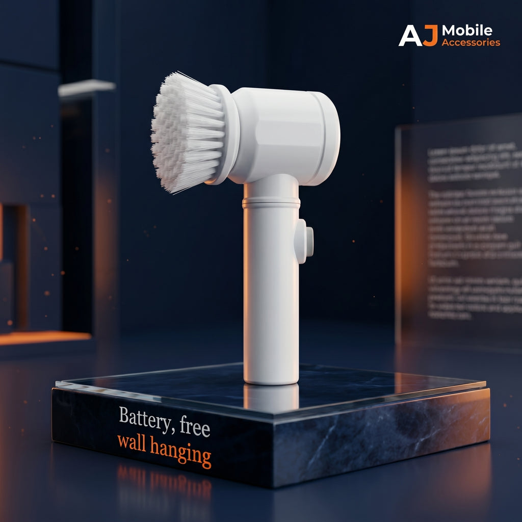Electric Spin Scrubber White ABS Multi-Functional