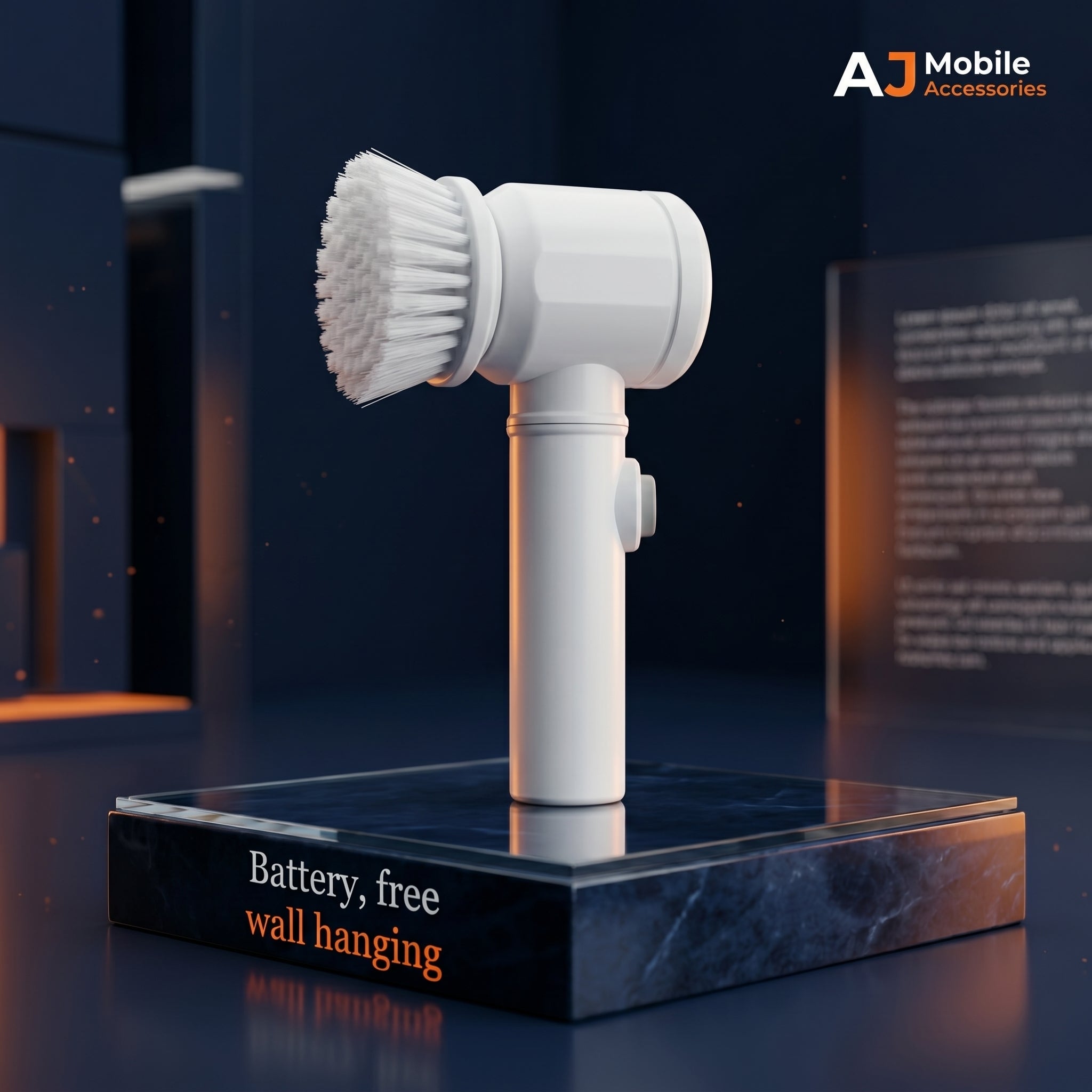 Electric Spin Scrubber White ABS Multi-Functional