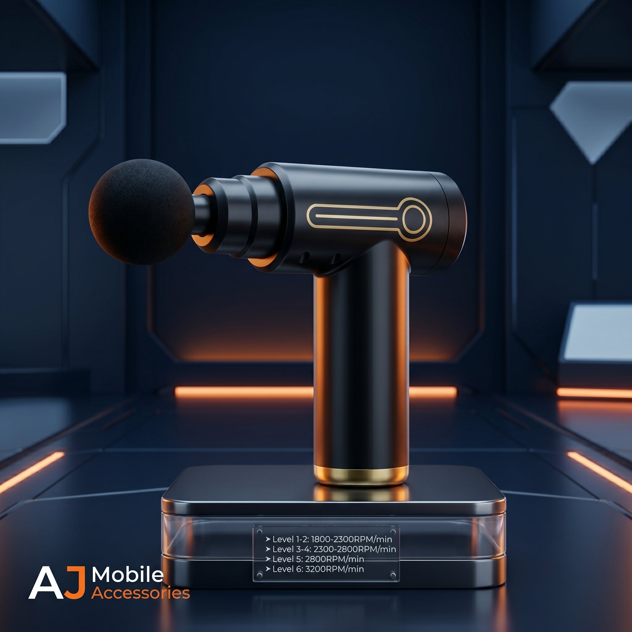 Powerful Tissue Gun – Multiple Attachments & Adjustable Speed